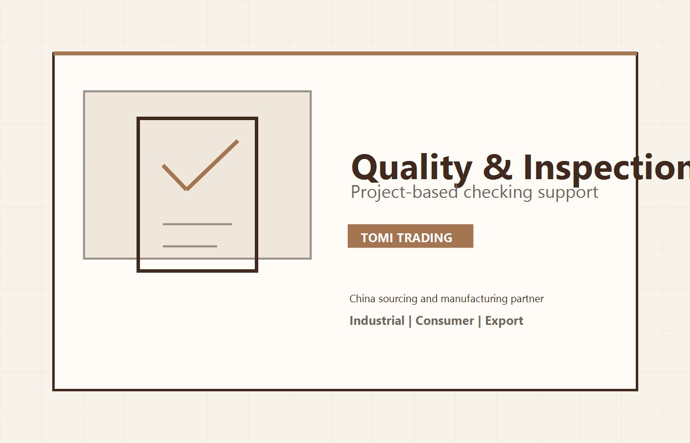 Quality inspection placeholder